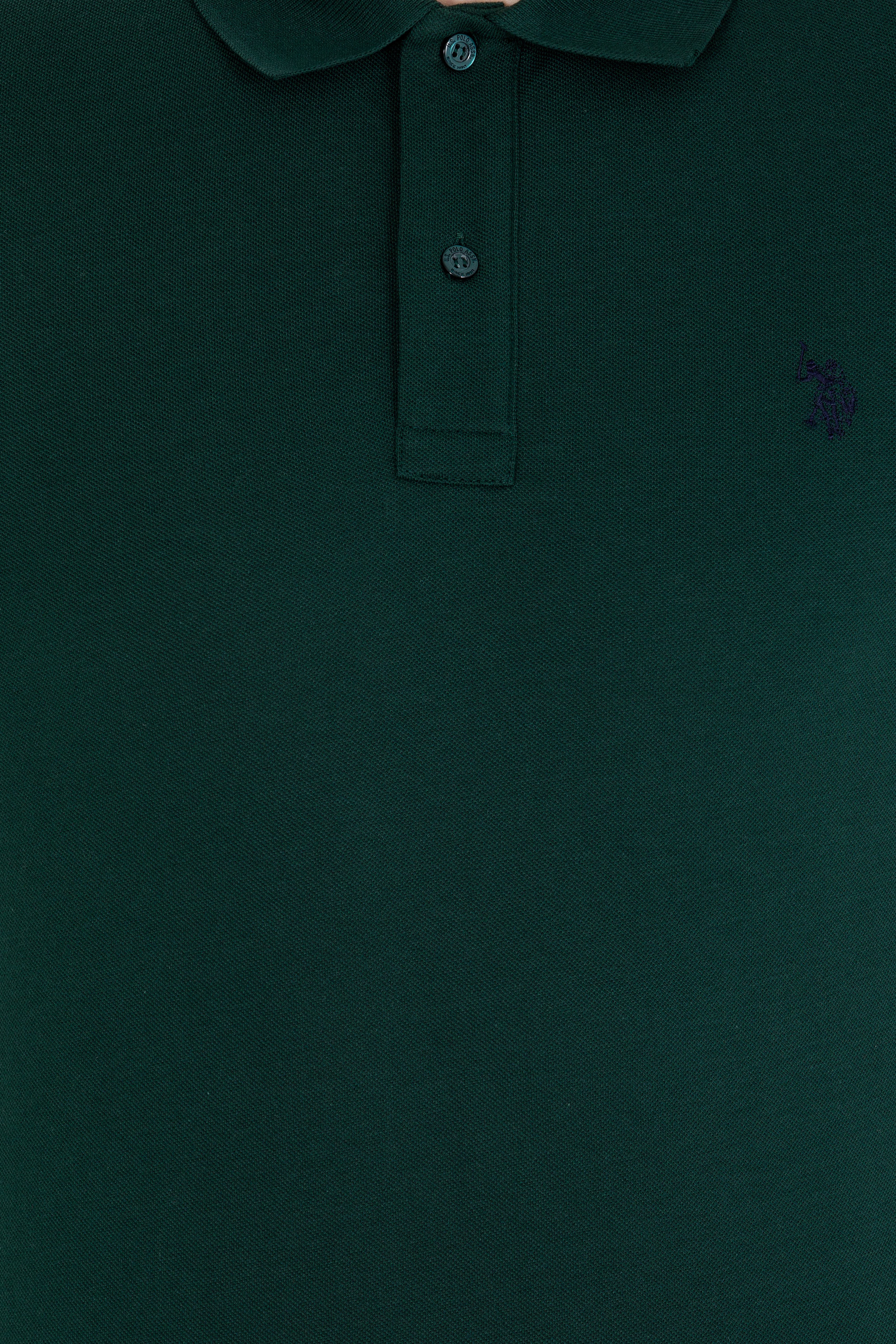 Erkek Koyu Yeşil Polo Yaka Basic T-Shirt - Image 6