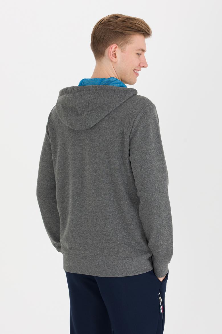 Erkek Antrasit Melanj Örme Hırka - 50253188035