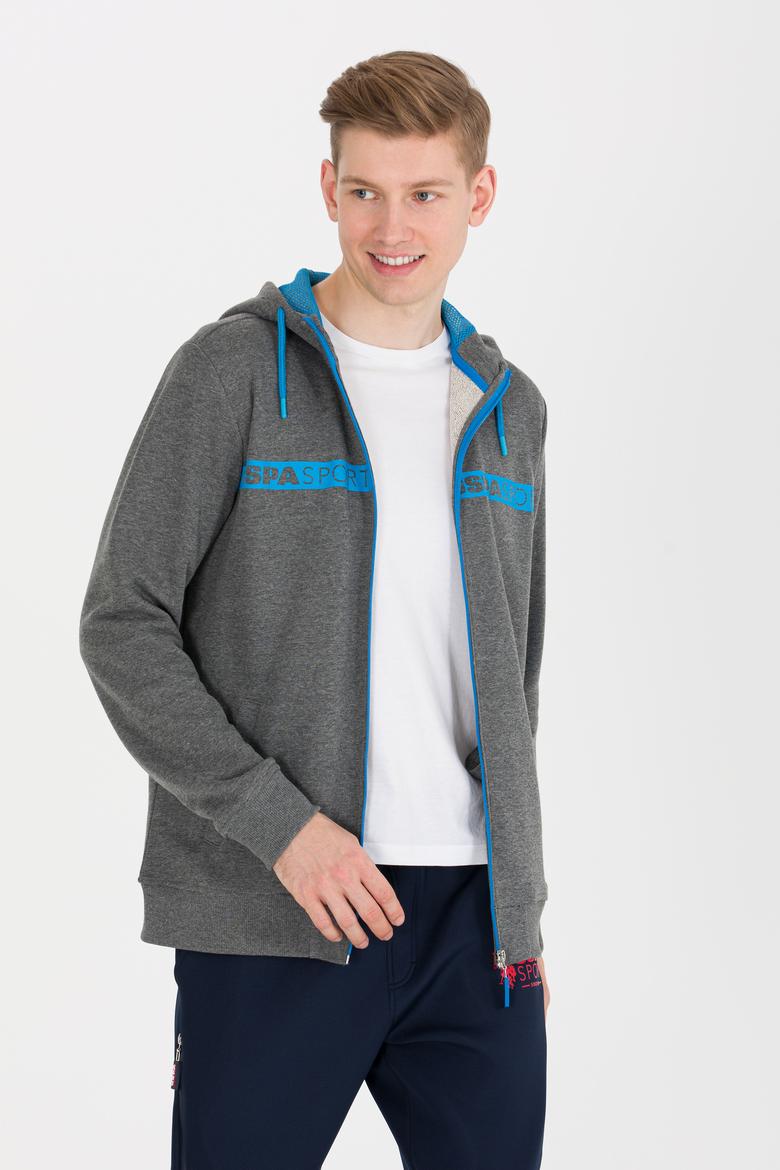 Erkek Antrasit Melanj Örme Hırka - 50253188035