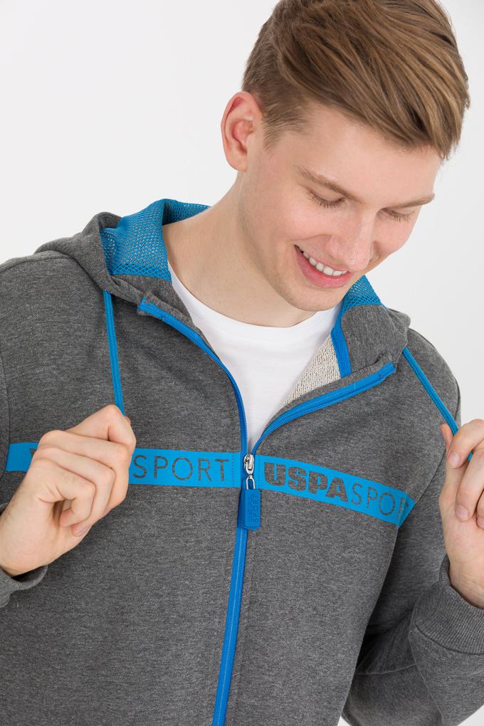 Erkek Antrasit Melanj Örme Hırka