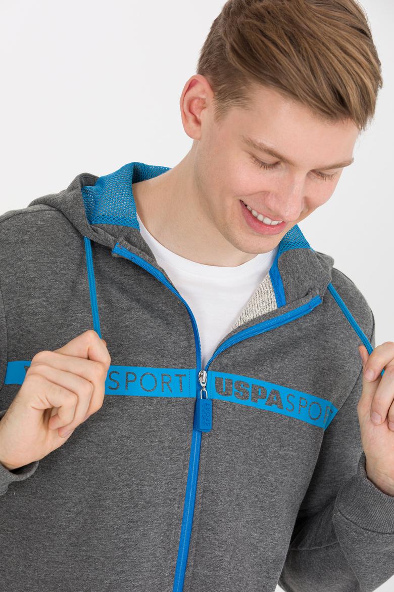 Erkek Antrasit Melanj Örme Hırka