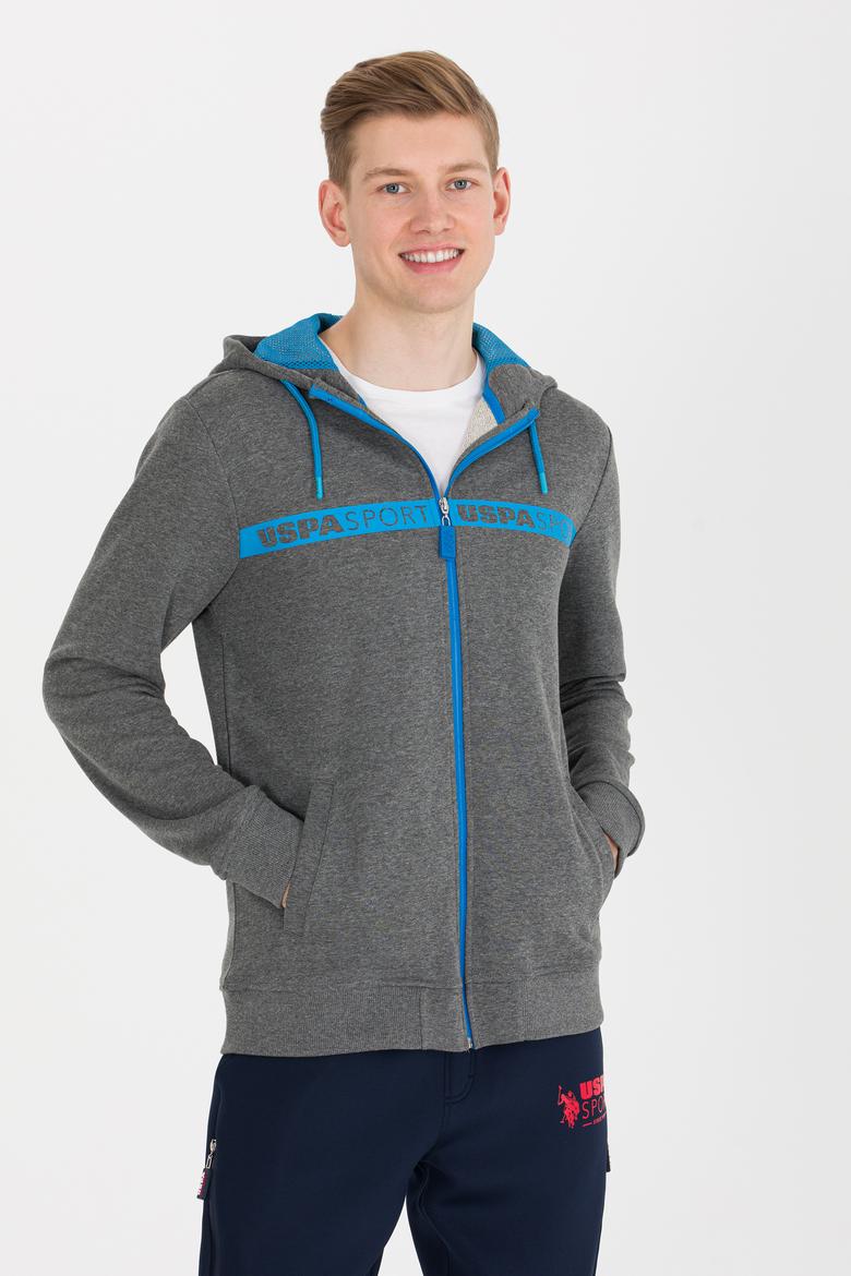 Erkek Antrasit Melanj Örme Hırka - 50253188035