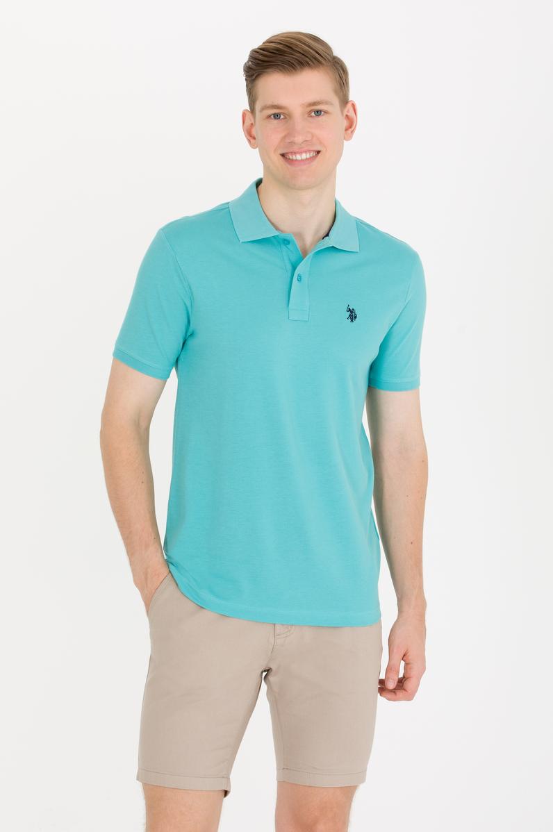 Erkek Mint Basic Polo Yaka Tişört