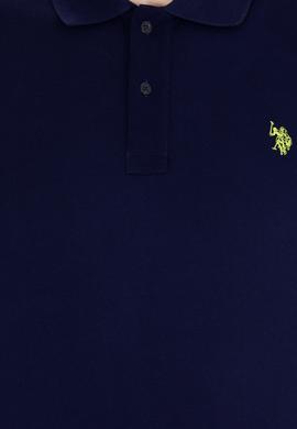 Erkek Lacivert Basic Polo Yaka Tişört - 50262933115