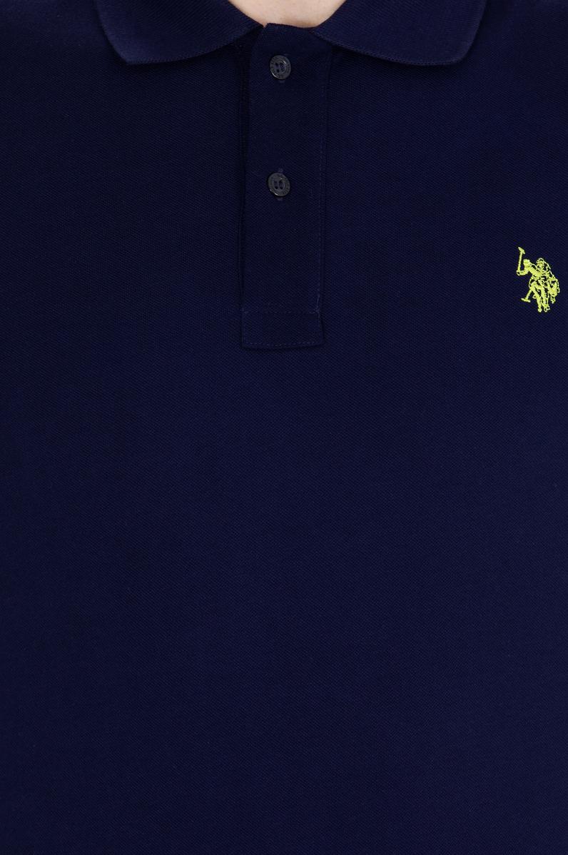 Erkek Lacivert Basic Polo Yaka Tişört