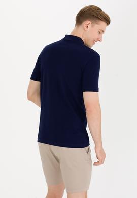 Erkek Lacivert Basic Polo Yaka Tişört - 50262933115