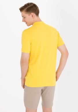Erkek Koyu Sarı Basic Polo Yaka Tişört - 50262933225