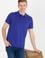 Erkek Mavi Basic Polo Yaka Tişört