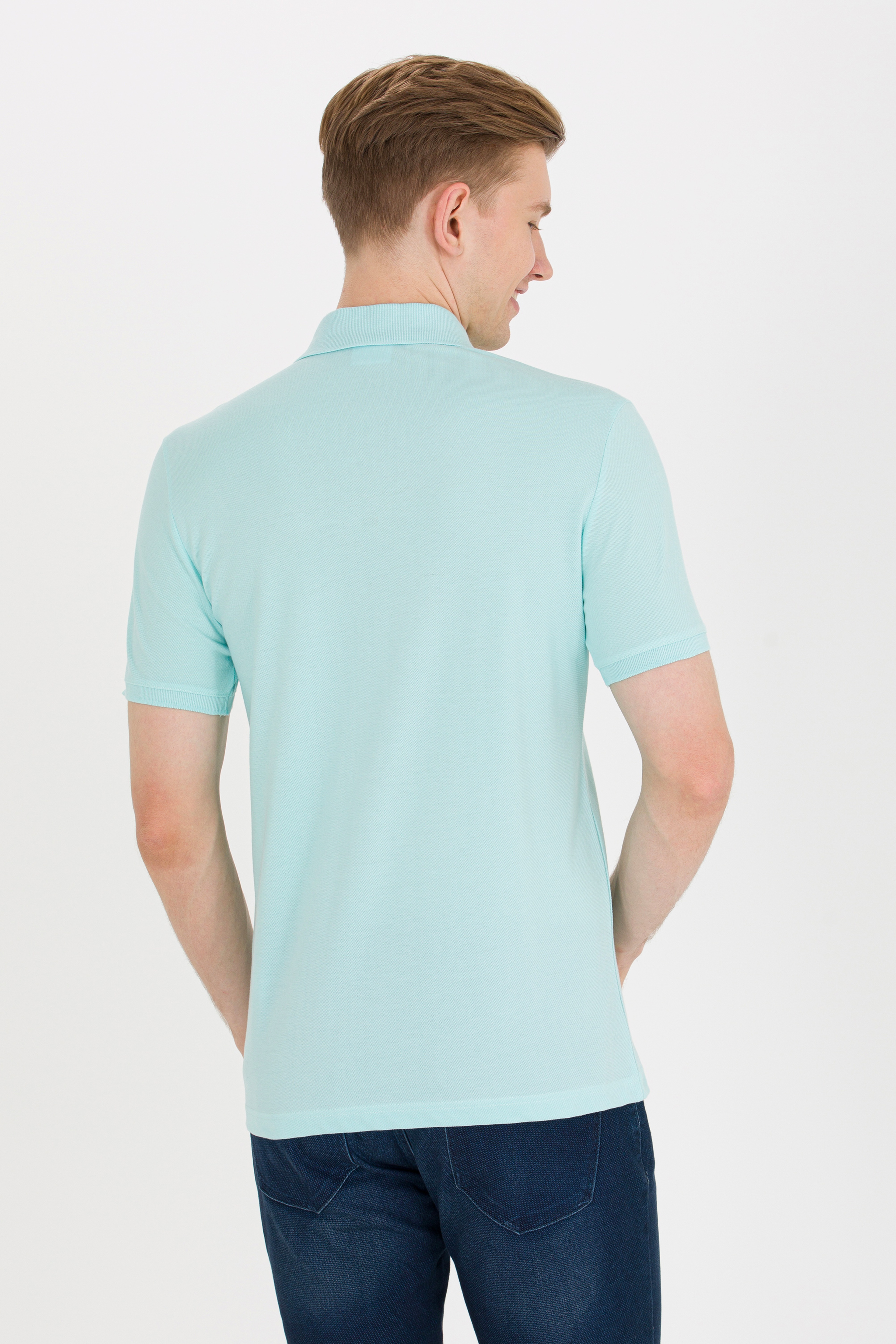 Erkek Nil Basic Polo Yaka Tişört - Image 5