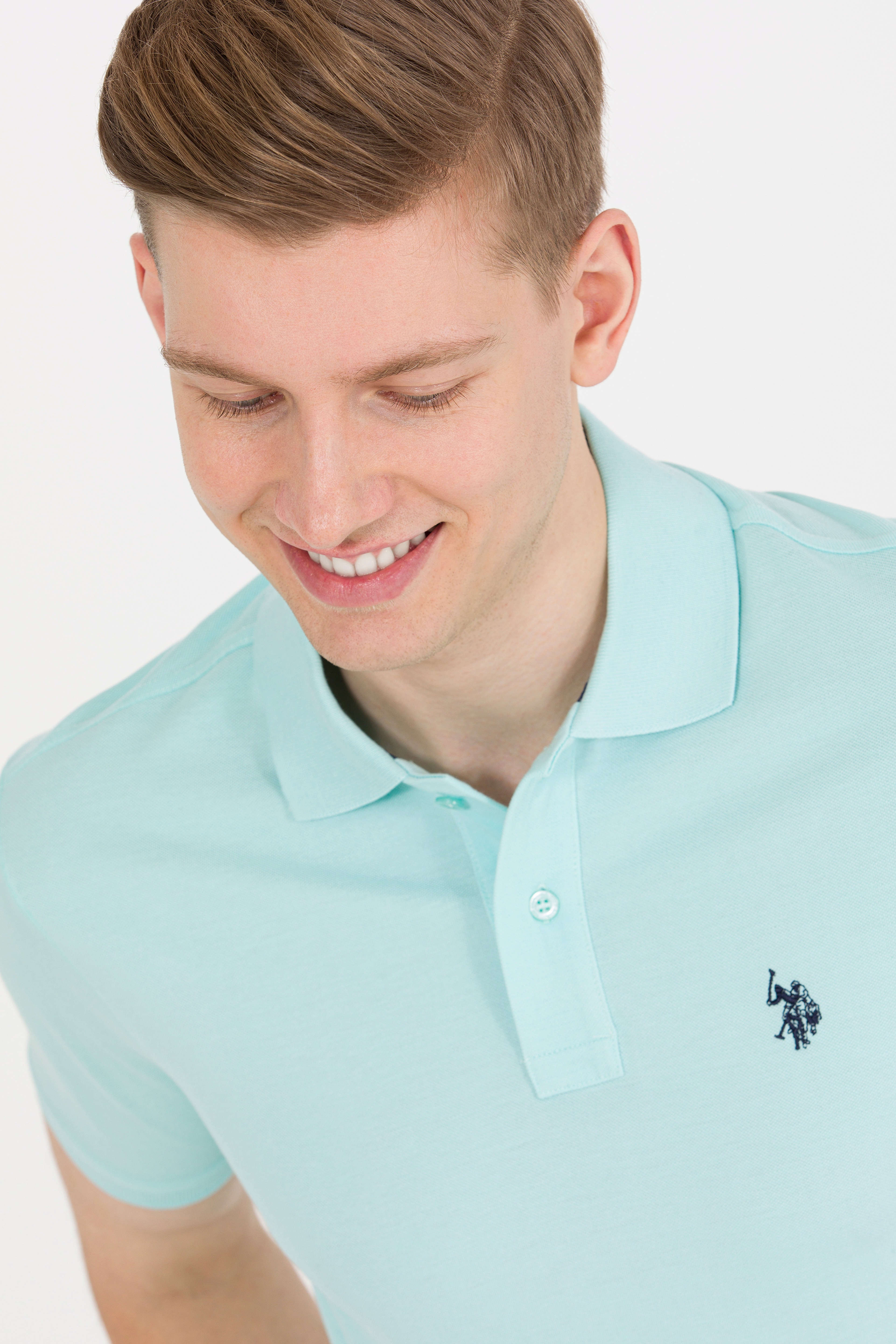Erkek Nil Basic Polo Yaka Tişört - Image 3