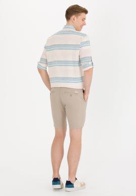 Erkek Haki Dokuma Şort - 50266070096