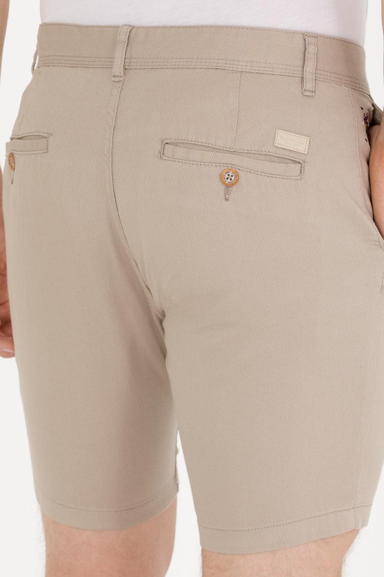 Erkek Haki Dokuma Şort - 50266070096