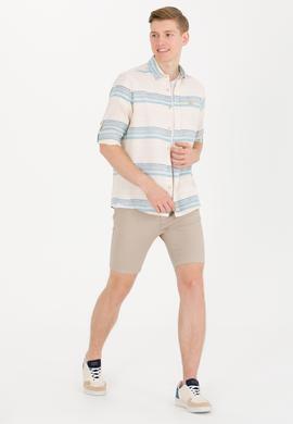 Erkek Haki Dokuma Şort - 50266070096