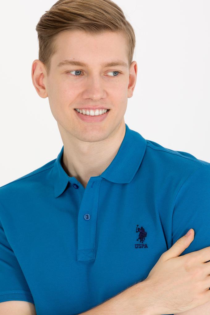 Erkek Petrol Basic Polo Yaka Tişört