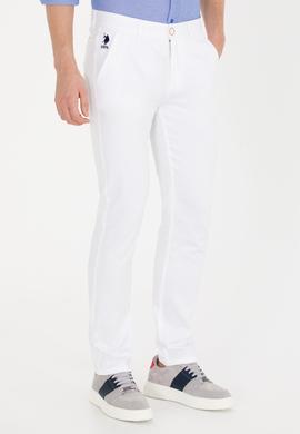 Erkek Beyaz Kanvas / Chino Pantolon - 50266054048