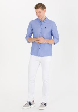 Erkek Beyaz Kanvas / Chino Pantolon - 50266054048