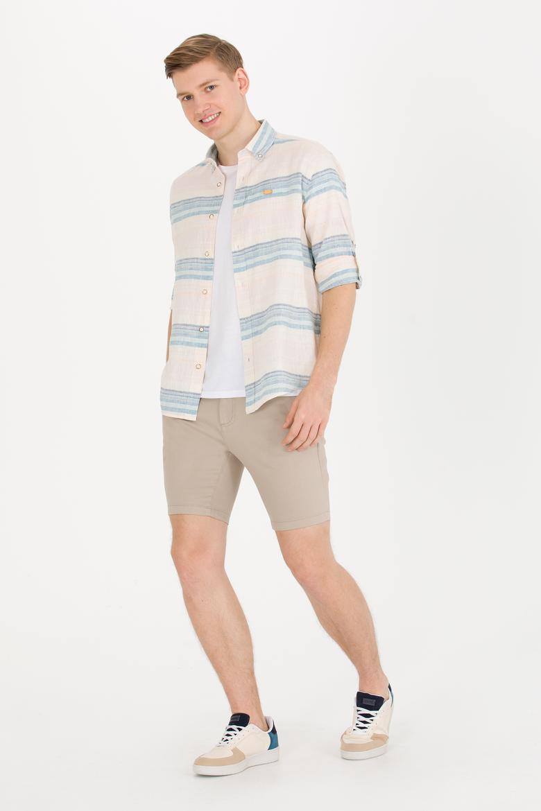 Erkek Mavi Uzun Kollu Gömlek - 50264097005