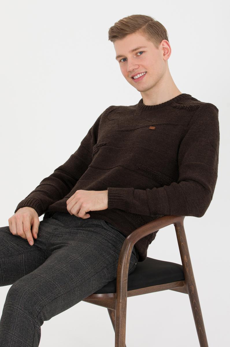 Erkek Coconut Bisiklet Yaka Triko Kazak