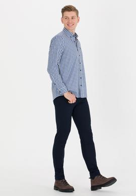 Erkek Kareli Lacivert Gömlek - 50262374015
