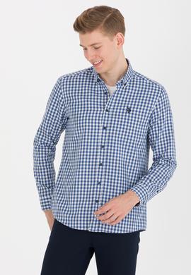 Erkek Kareli Lacivert Gömlek - 50262374015