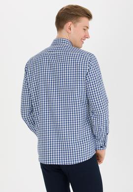 Erkek Kareli Lacivert Gömlek - 50262374015