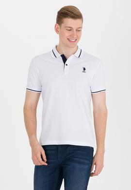 Erkek Beyaz Basic Polo Yaka Tişört - 50264890003