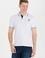 Erkek Beyaz Basic Polo Yaka Tişört