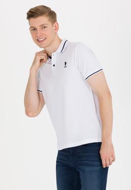 Erkek Beyaz Basic Polo Yaka Tişört - 50264890003