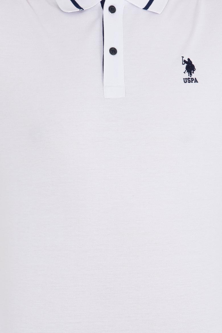 Erkek Beyaz Basic Polo Yaka Tişört - 50264890003