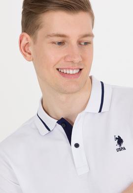 Erkek Beyaz Basic Polo Yaka Tişört - 50264890003