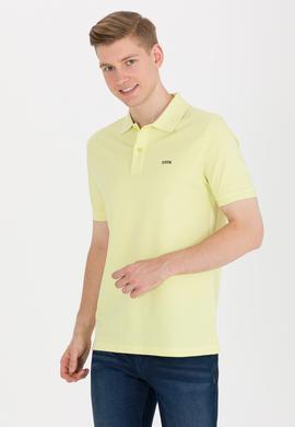 Erkek Açık Sarı Basic Polo Yaka Tişört - 50264892038