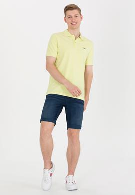 Erkek Açık Sarı Basic Polo Yaka Tişört - 50264892038