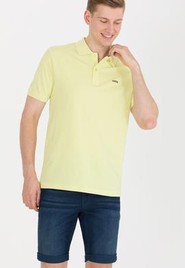 Erkek Açık Sarı Basic Polo Yaka Tişört - 50264892038
