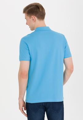 Erkek Turkuaz Basic Polo Yaka Tişört - 50264892108