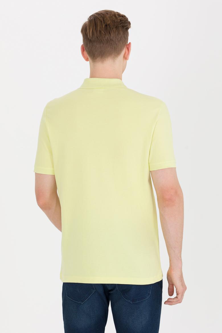 Erkek Açık Sarı Basic Polo Yaka Tişört - 50264892038