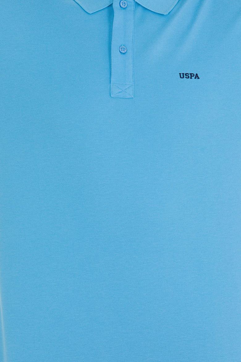 Erkek Turkuaz Basic Polo Yaka Tişört - 50264892108