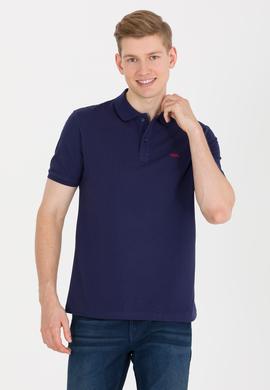 Erkek Lacivert Basic Polo Yaka Tişört - 50264892128