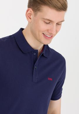 Erkek Lacivert Basic Polo Yaka Tişört - 50264892128
