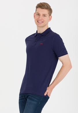 Erkek Lacivert Basic Polo Yaka Tişört - 50264892128