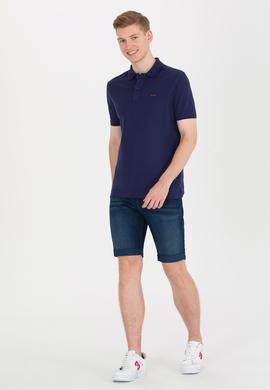 Erkek Lacivert Basic Polo Yaka Tişört - 50264892128