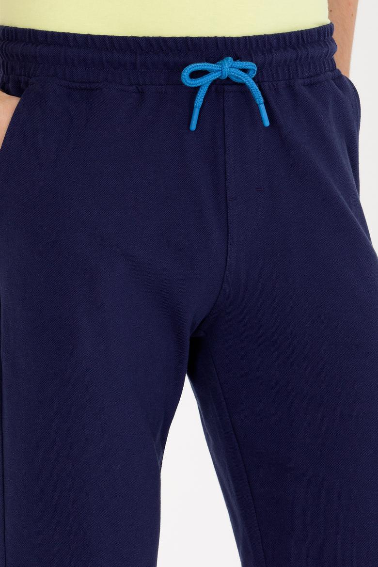 Erkek Lacivert Örme Şort - 50263258006