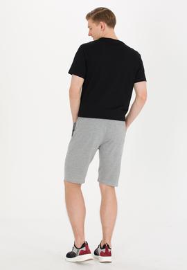 Erkek Gri Melanj Örme Şort - 50263258016