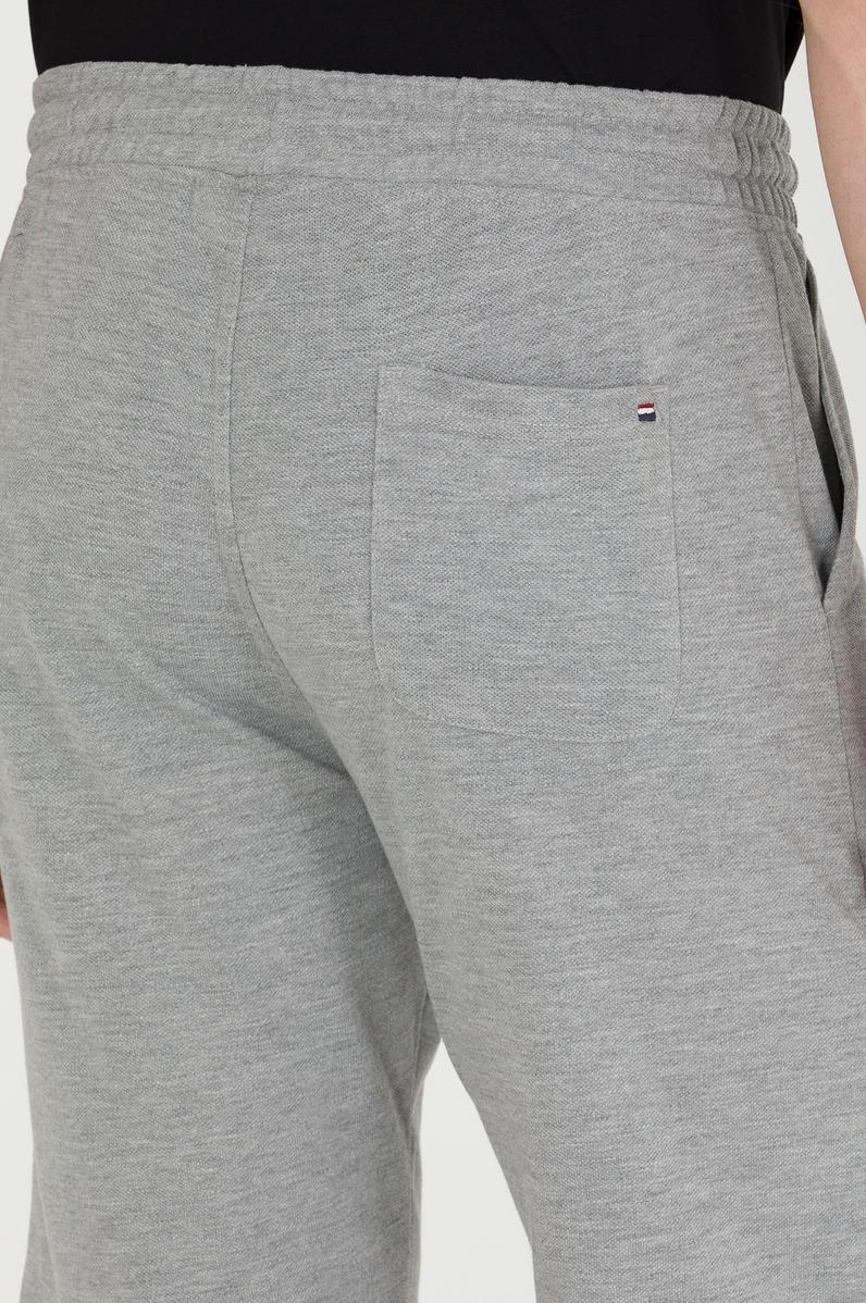 Erkek Gri Melanj Örme Şort