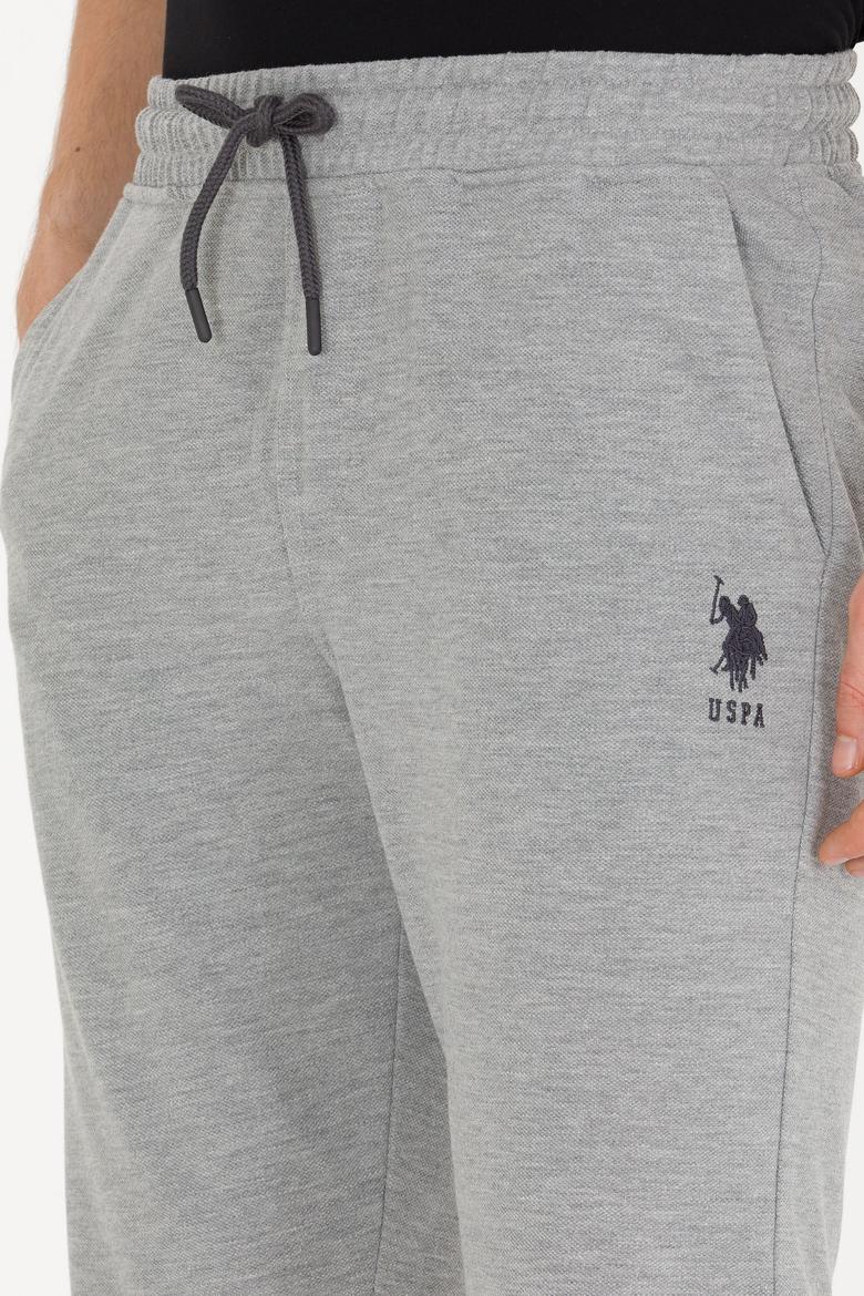 Erkek Gri Melanj Örme Şort - 50263258016