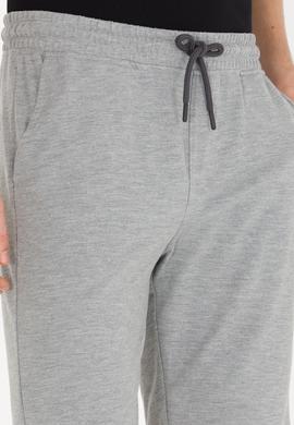 Erkek Gri Melanj Örme Şort - 50263258016