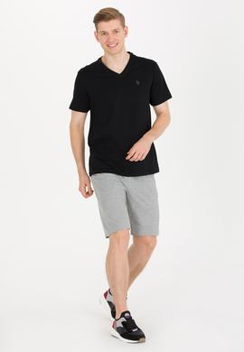 Erkek Gri Melanj Örme Şort - 50263258016