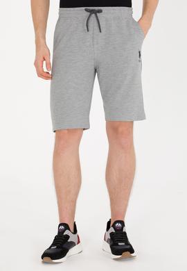 Erkek Gri Melanj Örme Şort - 50263258016