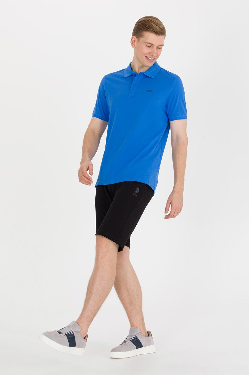 Erkek Siyah Örme Şort