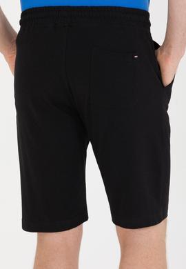 Erkek Siyah Örme Şort - 50263258021