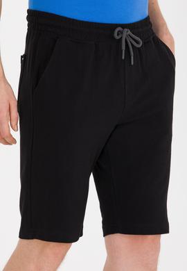 Erkek Siyah Örme Şort - 50263258021